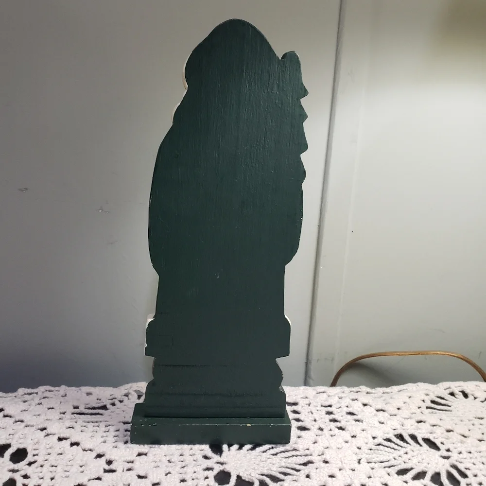 Vintage 1801 Ireland Santa Claus Wood Figurine Christmas Decor